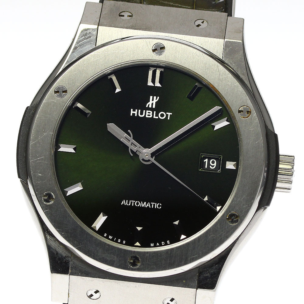 HUBLOT Classic fusion 542.NX.8970.LR Date green Dial Automatic Men's Watch_793975