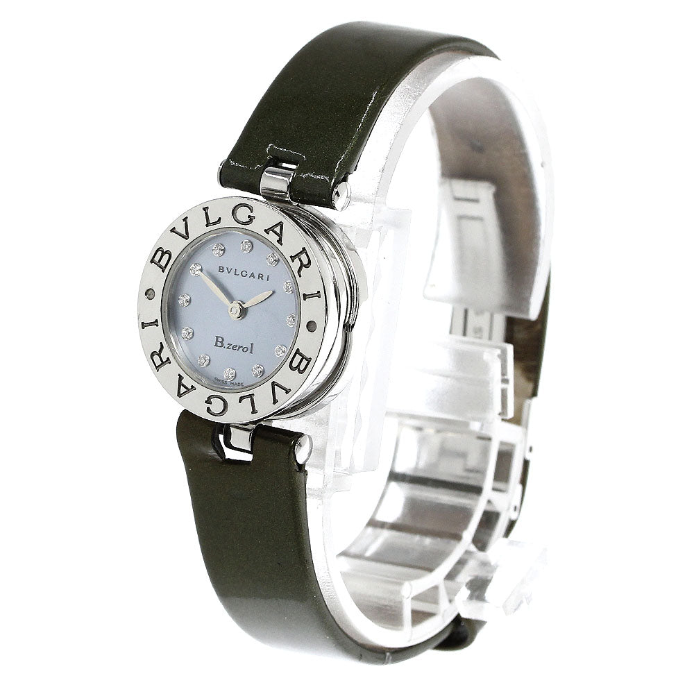 BVLGARI B-zero1 BZ22S 12P diamond Blue shell Dial Quartz Ladies Watch_794126