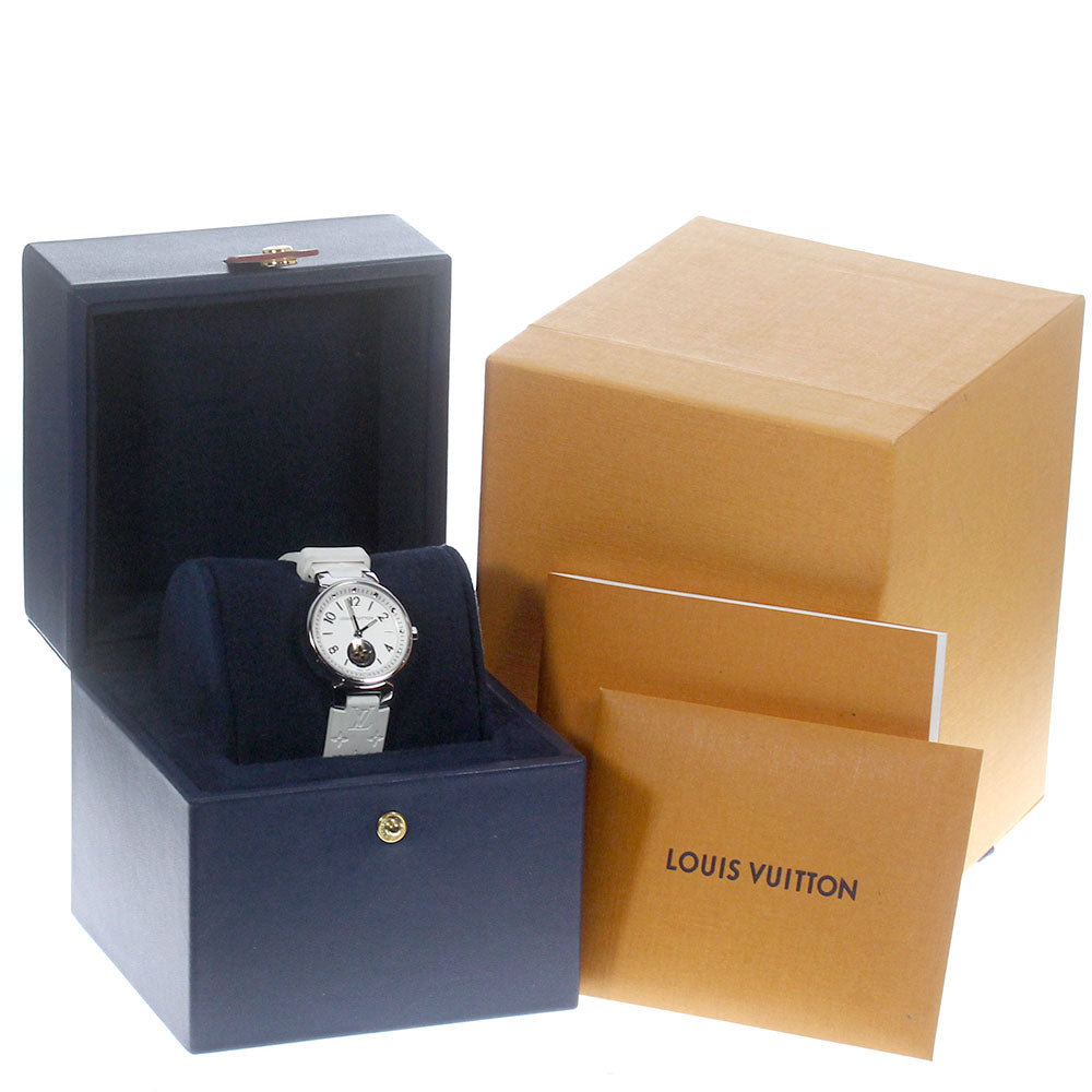LOUIS VUITTON Tambour Moon Star Q8J10 Silver Dial Quartz Ladies Watch_794472