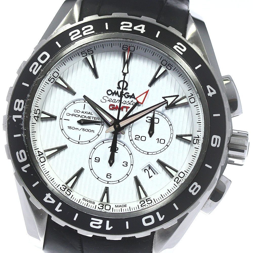 OMEGA Seamaster Aqua Terra 231.13.44.52.04.001 GMT chronograph white Dial Automatic Men's Watch_794482