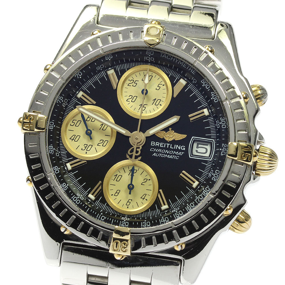 BREITLING Chronomat B13350 Black / gold Dial Automatic Men's Watch_794669