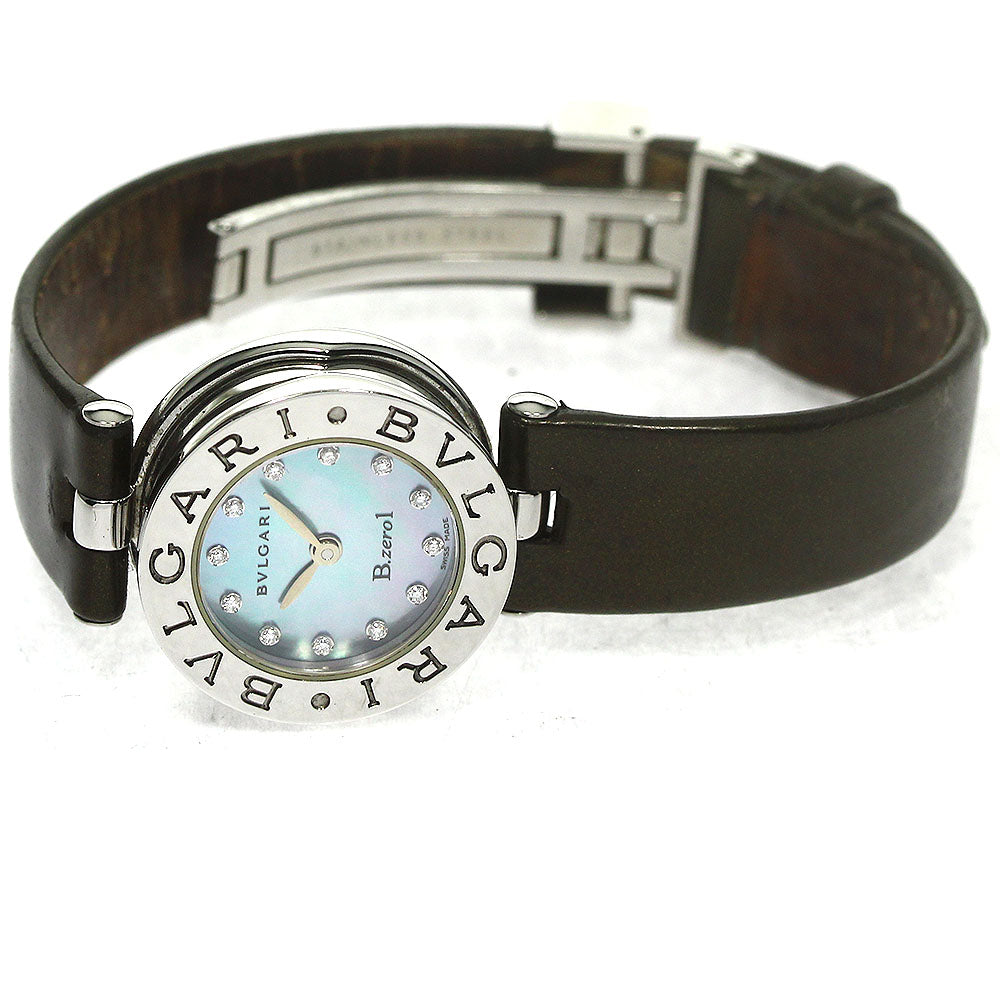 BVLGARI B-zero1 BZ22S 12P diamond Blue shell Dial Quartz Ladies Watch_794870