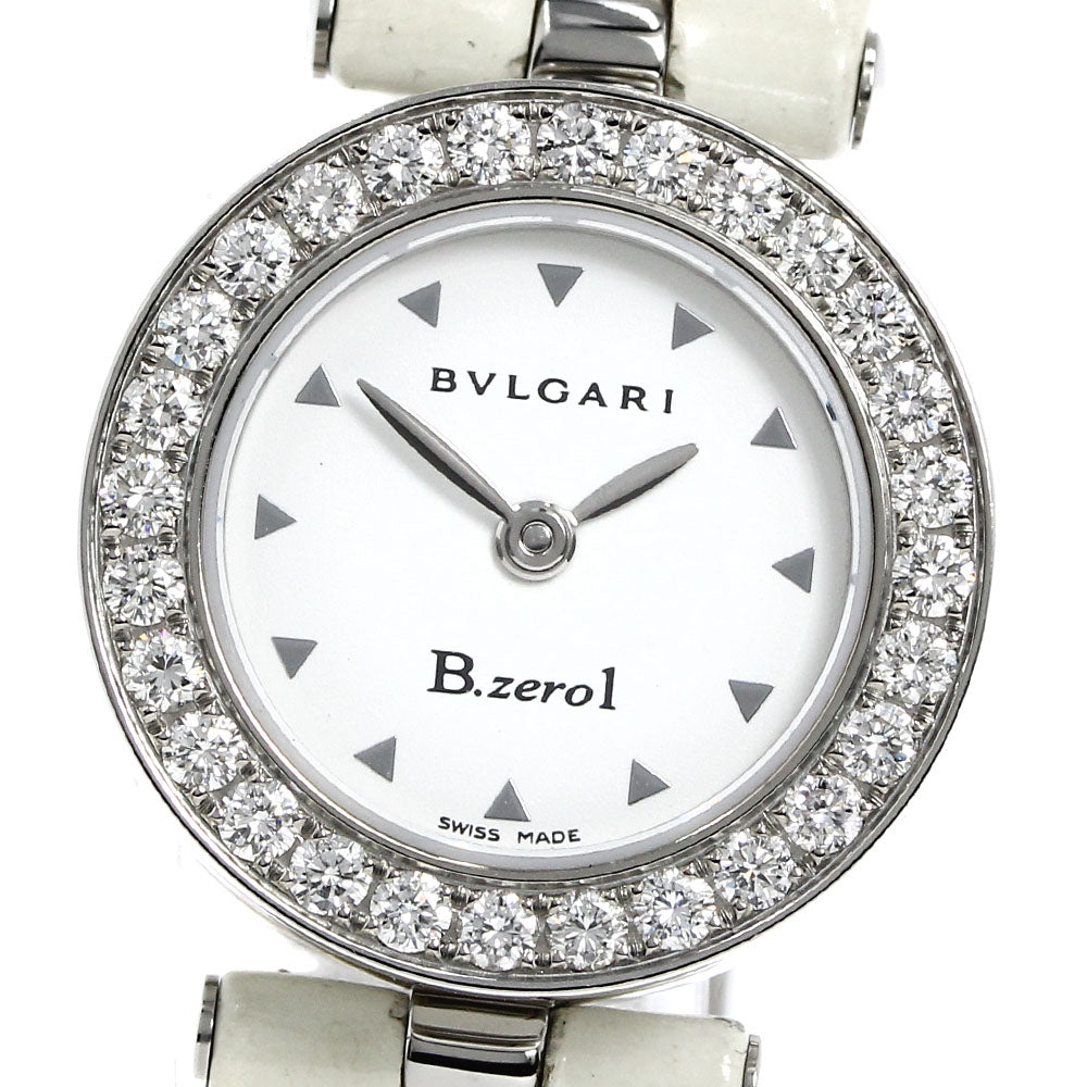 BVLGARI B-zero1 BZ22S Diamond Bezel white Dial Quartz Ladies Watch_794941