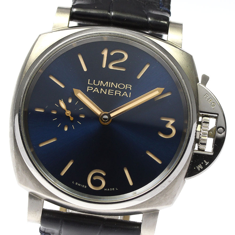 PANERAI Luminor Due PAM00728 3 days Navy Dial Hand Winding Men's Watch_795088
