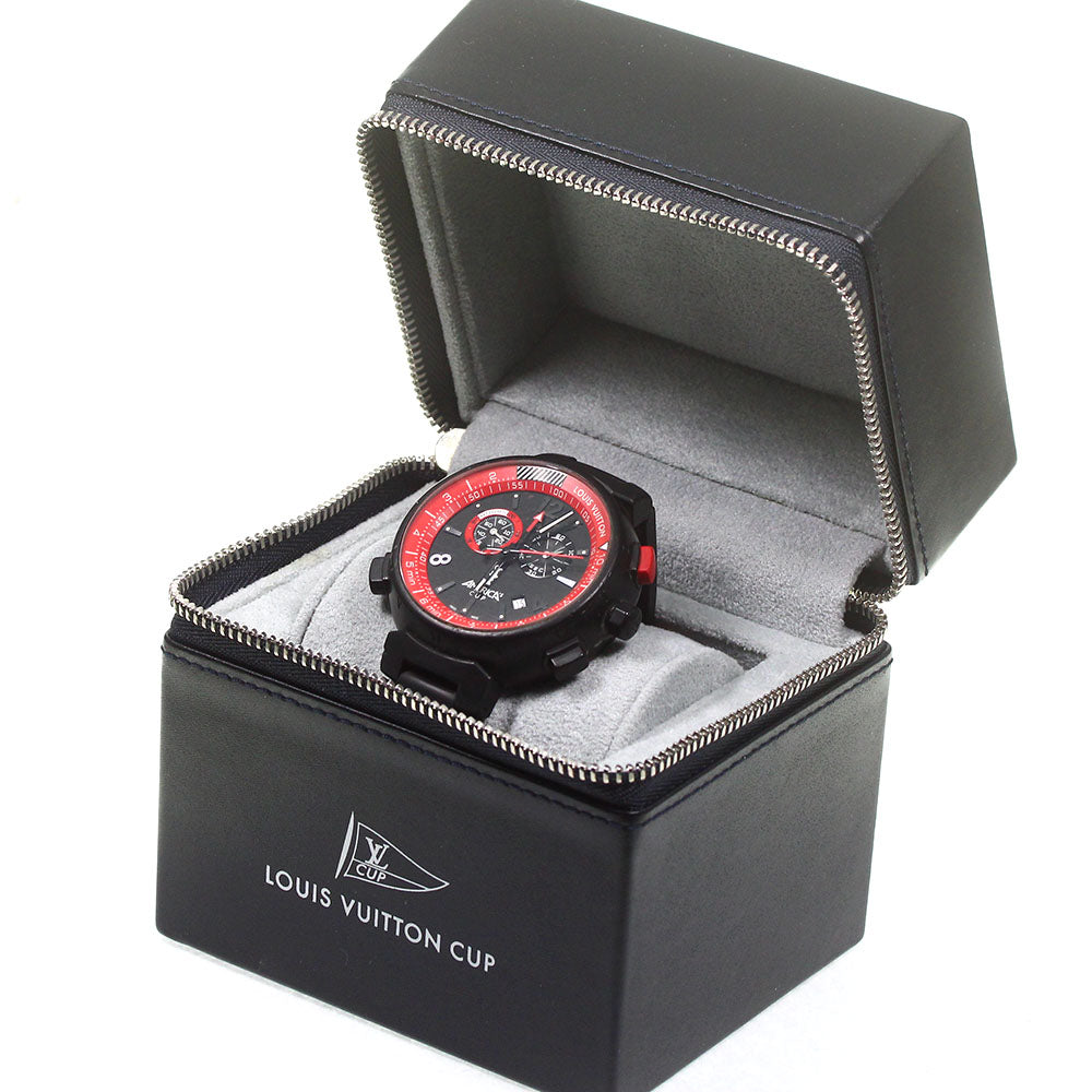 LOUIS VUITTON Tambour Americas cup Q101A Chronograph Quartz Men's Watch_795408