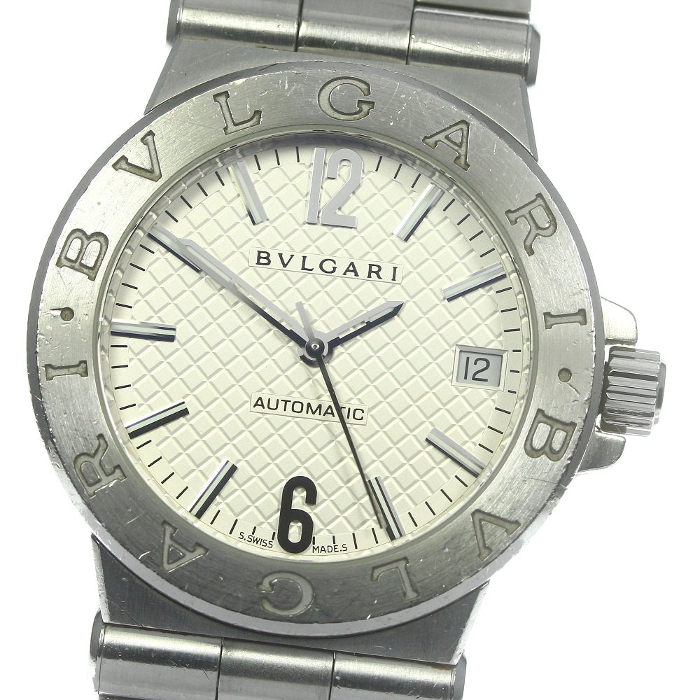 BVLGARI Diagono DG35S Date Silver Dial Automatic Men's Watch_795694