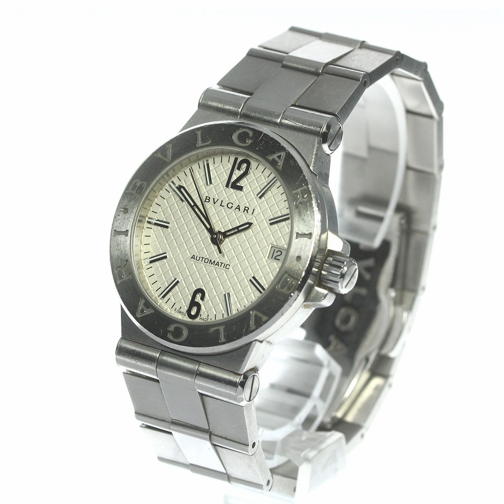 BVLGARI Diagono DG35S Date Silver Dial Automatic Men's Watch_795694