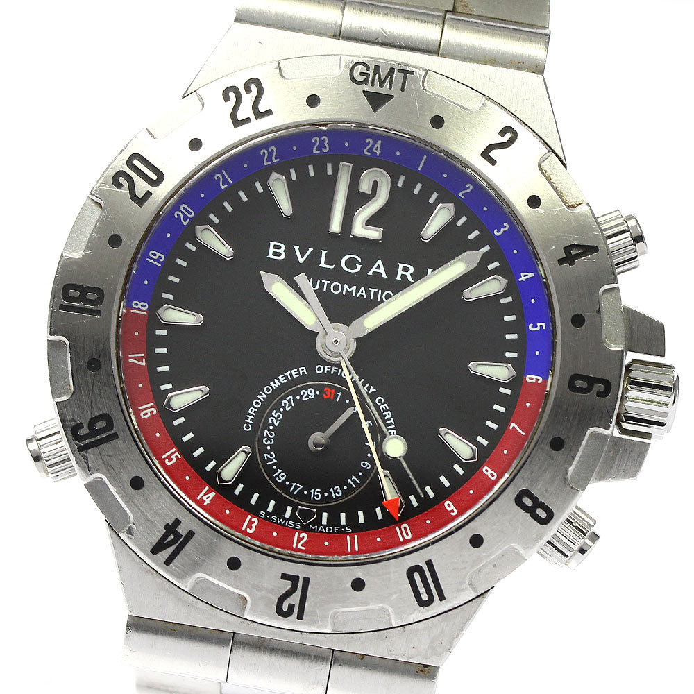 BVLGARI Diagono GMT40S GMT black Dial Automatic Men's Watch_795702