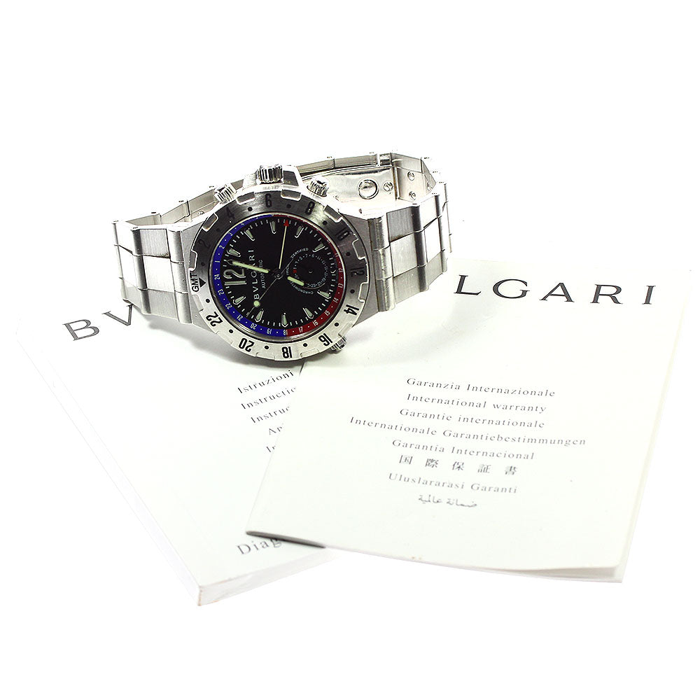 BVLGARI Diagono GMT40S GMT black Dial Automatic Men's Watch_795702