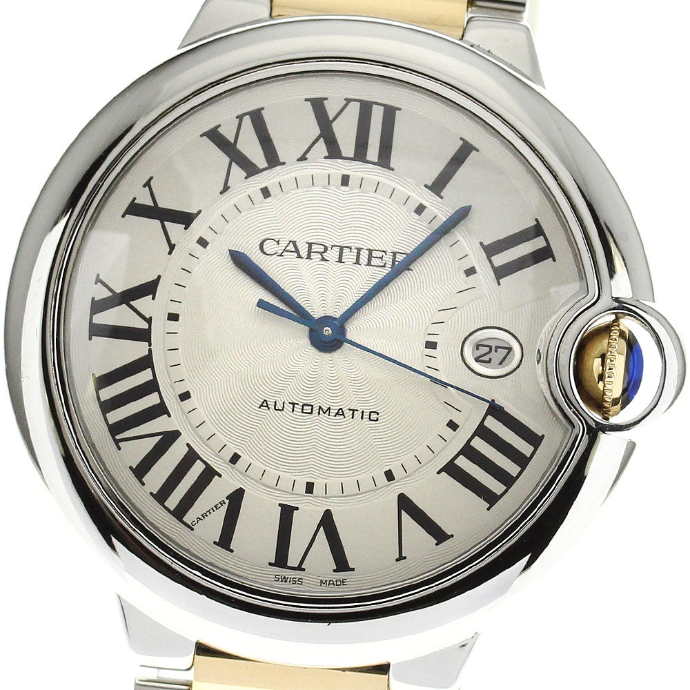CARTIER Baron Blue LM W69009Z3 Silver Dial Automatic Men's Watch_795863