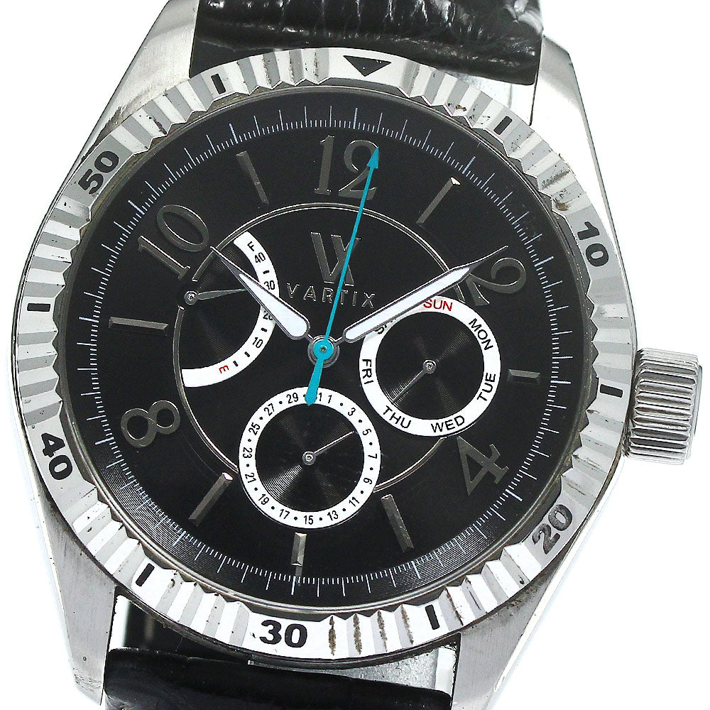 VARTIX WA1VN Day-Date Power Reserve black Dial Automatic Men's Watch_796057