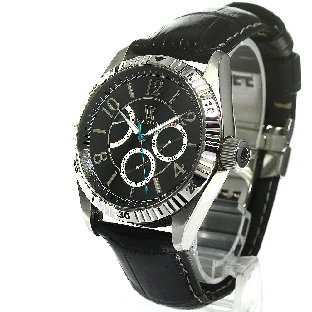 VARTIX WA1VN Day-Date Power Reserve black Dial Automatic Men's Watch_796057