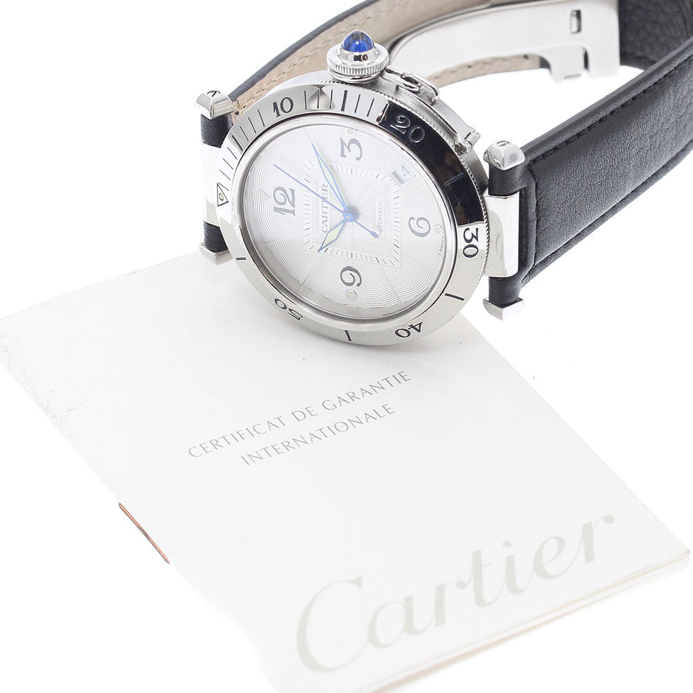 CARTIER Pasha 38mm W3103155 Silver Dial Automatic Men's Watch_796129