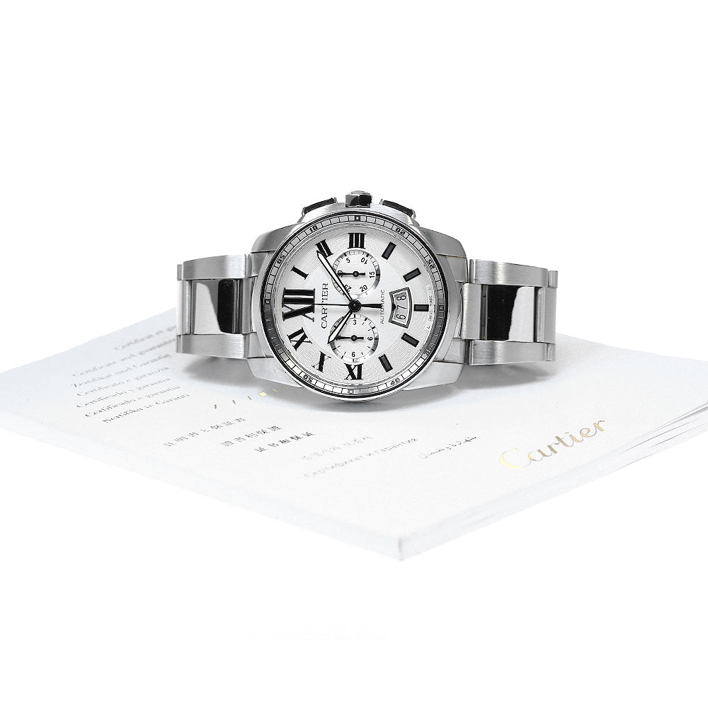 CARTIER Calibre de Cartier W7100045 Chronograph Automatic Men's Watch_796171