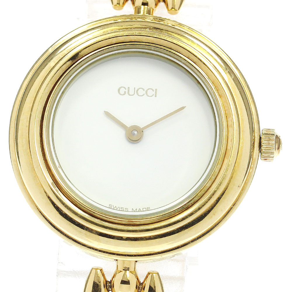 GUCCI Change bezel 11/12.2 white Dial Quartz Ladies Watch_796331