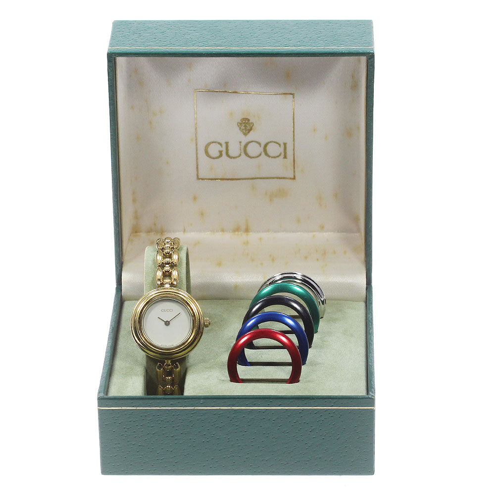 GUCCI Change bezel 11/12.2 white Dial Quartz Ladies Watch_796331