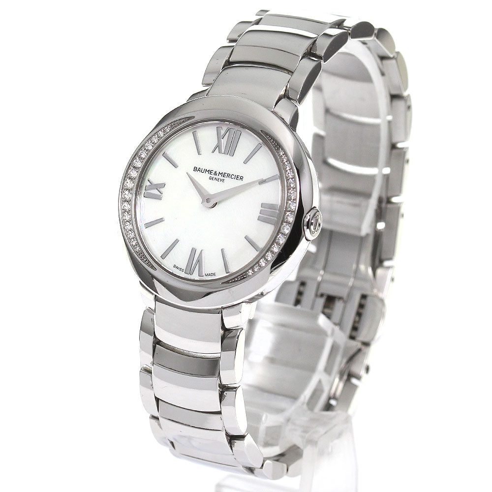 Baume & Mercier Promesse M0A10160/65754 Side diamond Quartz Ladies Watch_796348