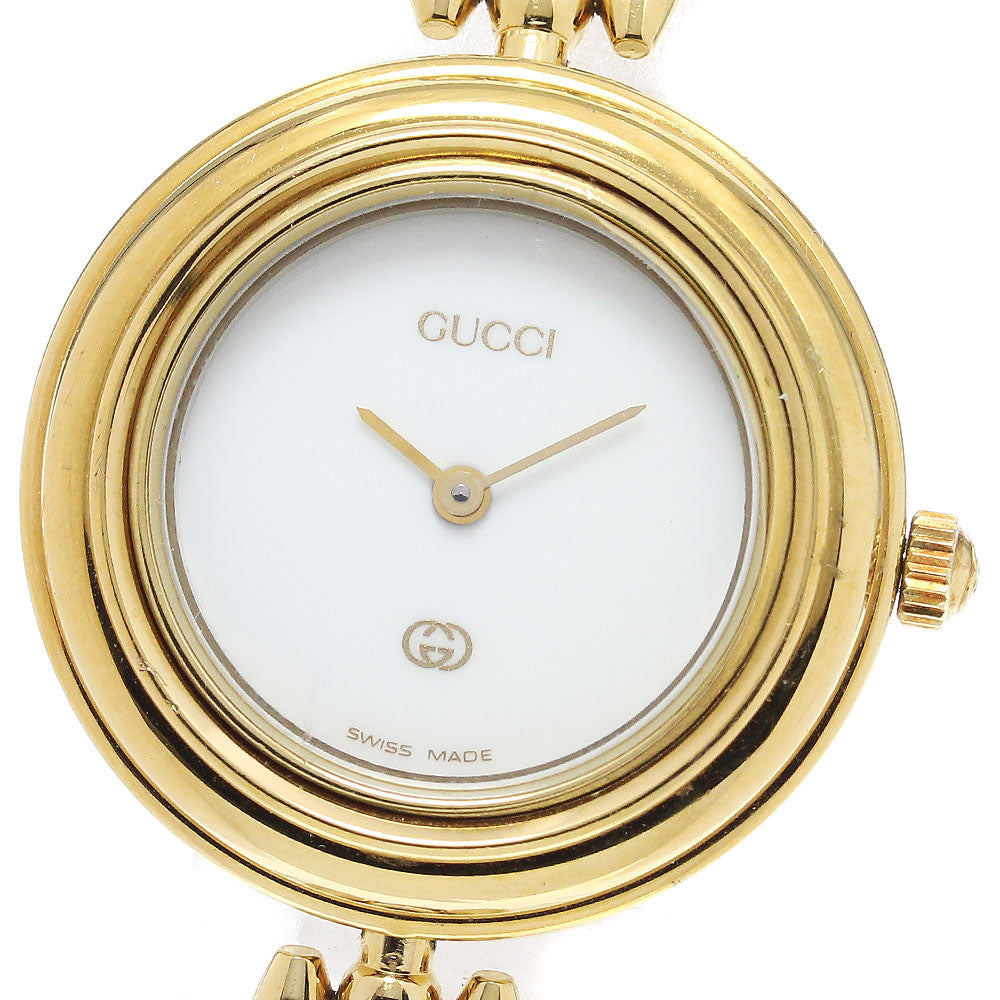GUCCI Change bezel 11/12.2 White Dial Quartz Ladies Watch_796360
