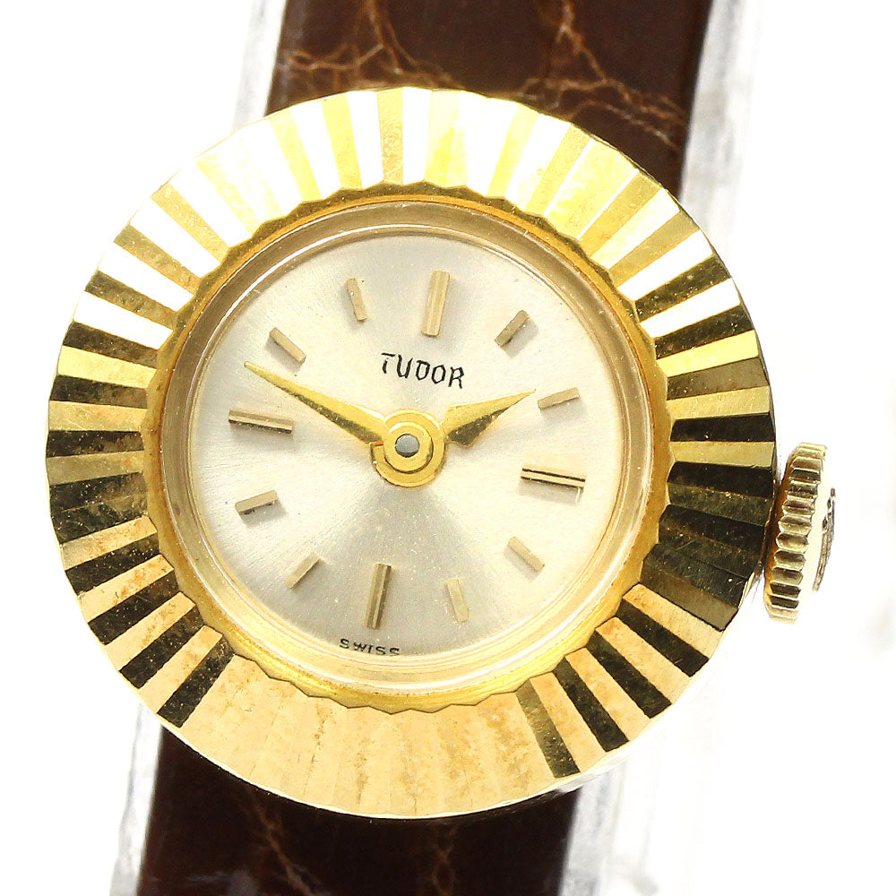 TUDOR chameleon 1703 18K Yellow Gold Silver Dial Hand Winding Ladies Watch_796576