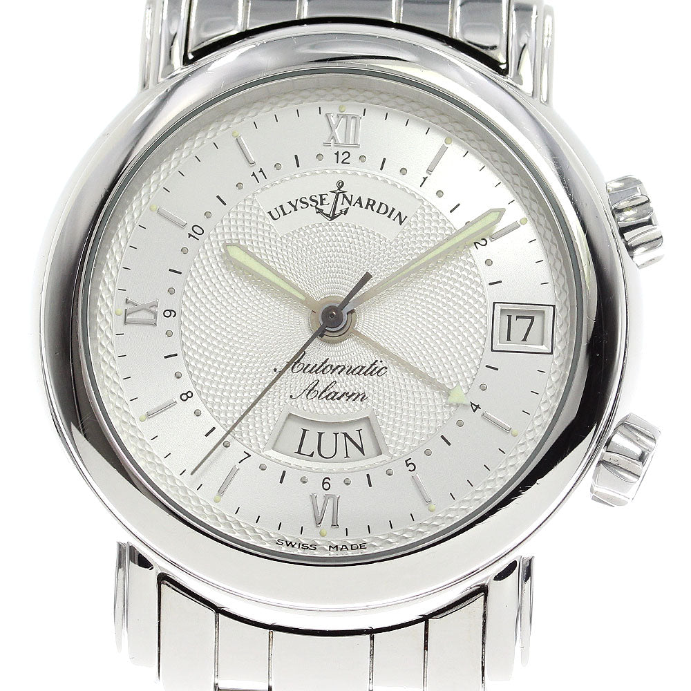 Ulysse Nardin San Marco 603-77 alarm day date Silver Dial Auto Men's_796740