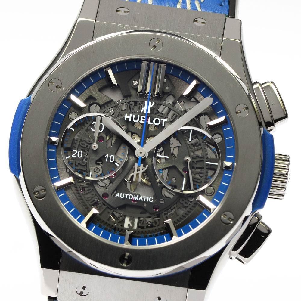 HUBLOT Classic Fusion Aero Chronograph 525.NX.0129.VR.ICC16 Date skeleton Dial Automatic Men's Watch_796782