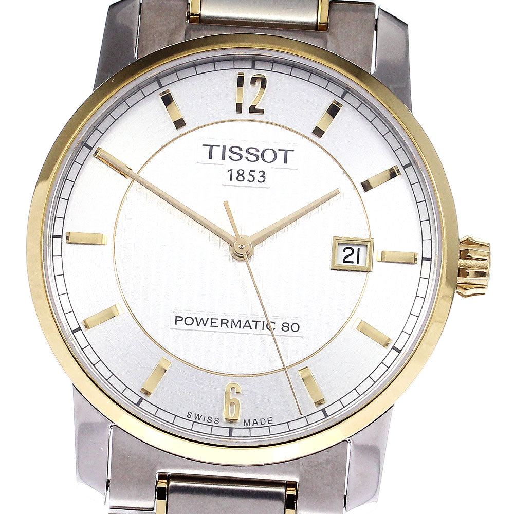TISSOT Powermatic 80 T087407A Titanium Silver Dial Automatic Men's Watch_797145