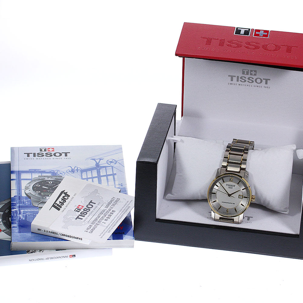 TISSOT Powermatic 80 T087407A Titanium Silver Dial Automatic Men's Watch_797145