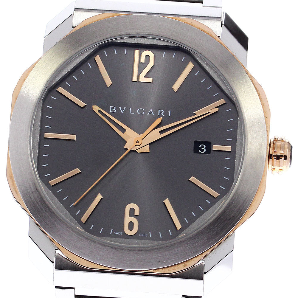 BVLGARI Octoma OCP41SG Date Silver Dial Automatic Men's Watch_797164