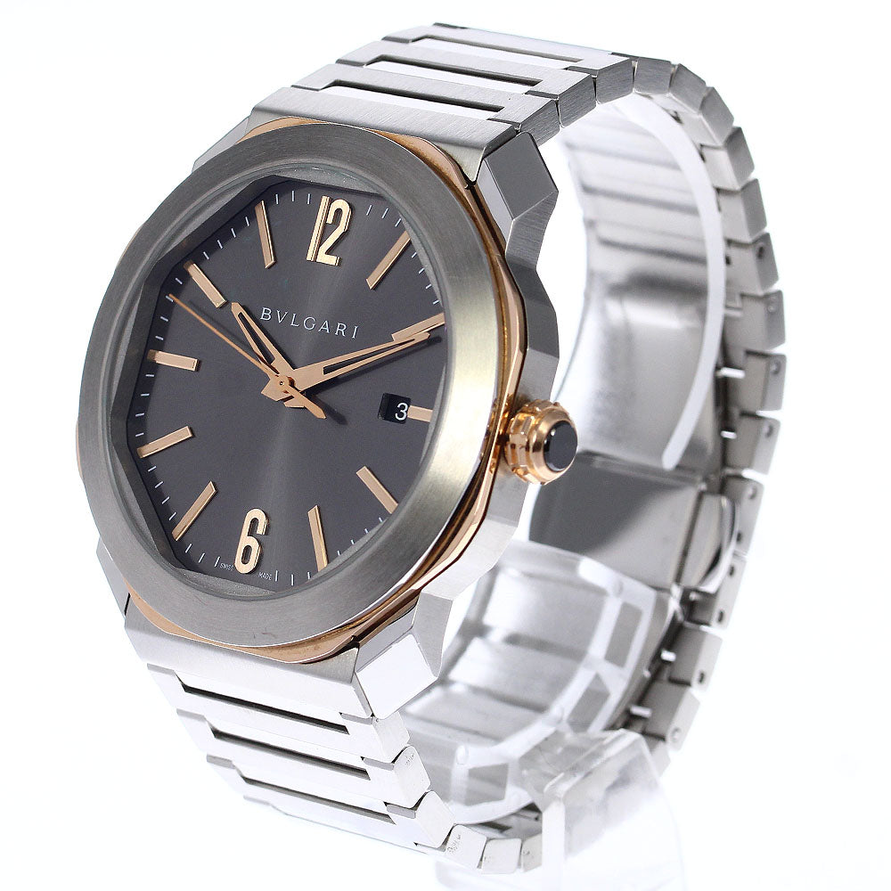 BVLGARI Octoma OCP41SG Date Silver Dial Automatic Men's Watch_797164