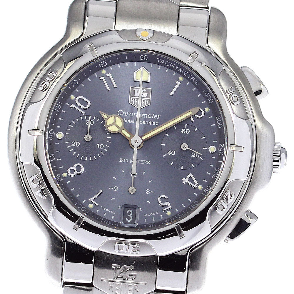 TAG HEUER 6000 series CH5112 Chronograph Date gray Dial Automatic Men's_797170