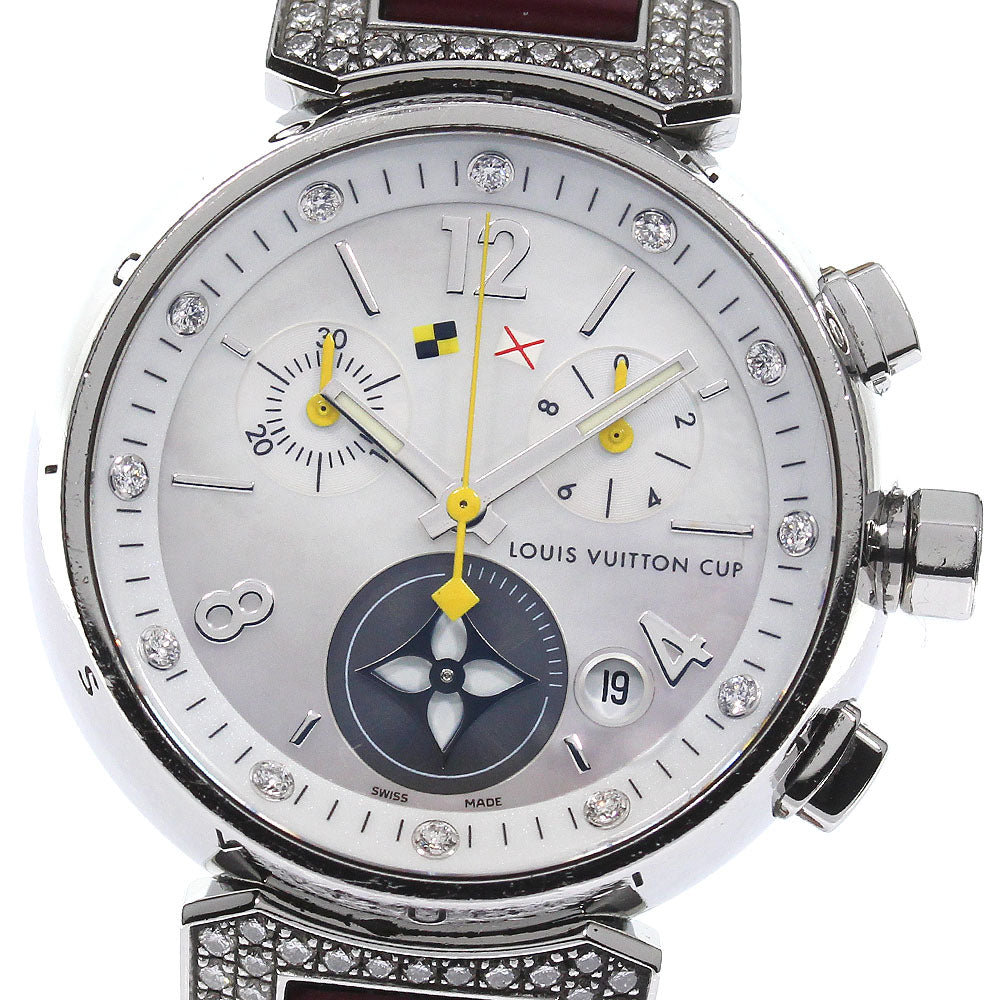 LOUIS VUITTON Tambour Lovely Cup Q132H 12P lug diamond Quartz Ladies_797204