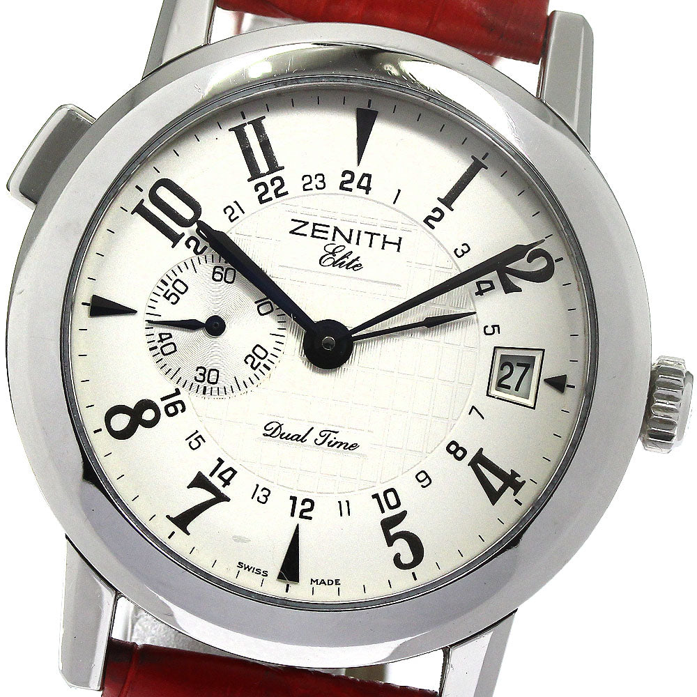 ZENITH Port Royale Elite 01/02.0451.682 Dual time GMT Silver Dial Automatic Men's Watch_797321