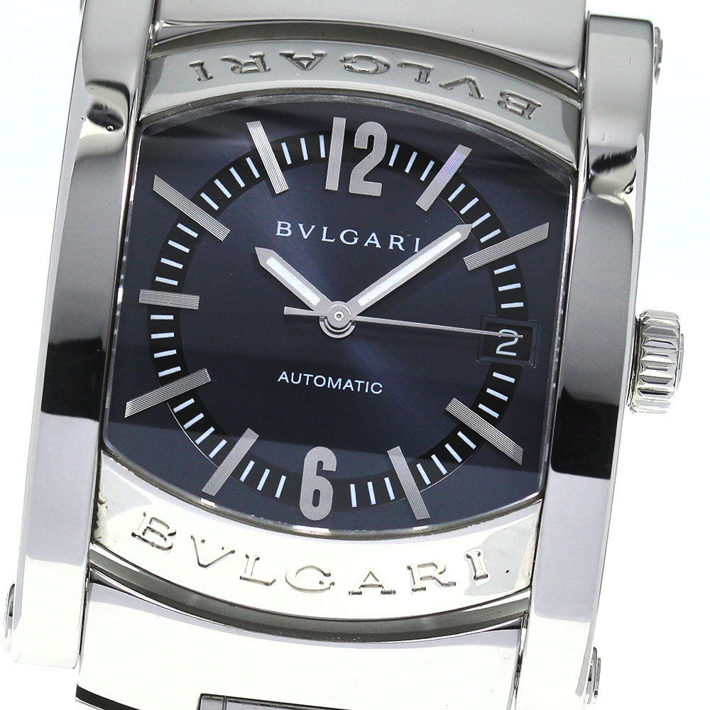 BVLGARI Assioma AA44S Date Navy Dial Automatic Men's Watch_797385