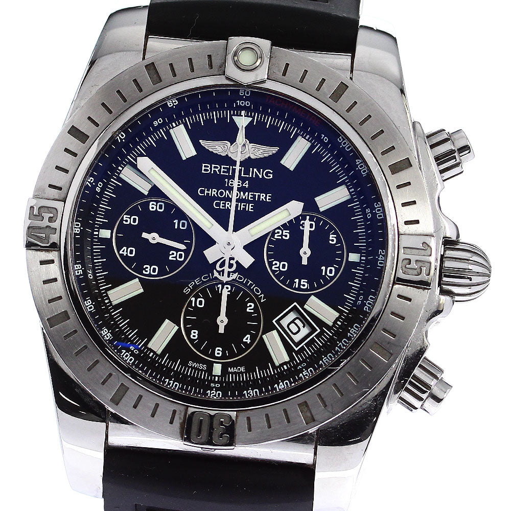 BREITLING Chronomat 44 Airborne AB0115 Black Dial Automatic Men's Watch_797601