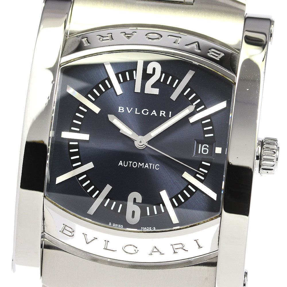 BVLGARI Assioma AA48S Date blue Dial Automatic Men's Watch_797939