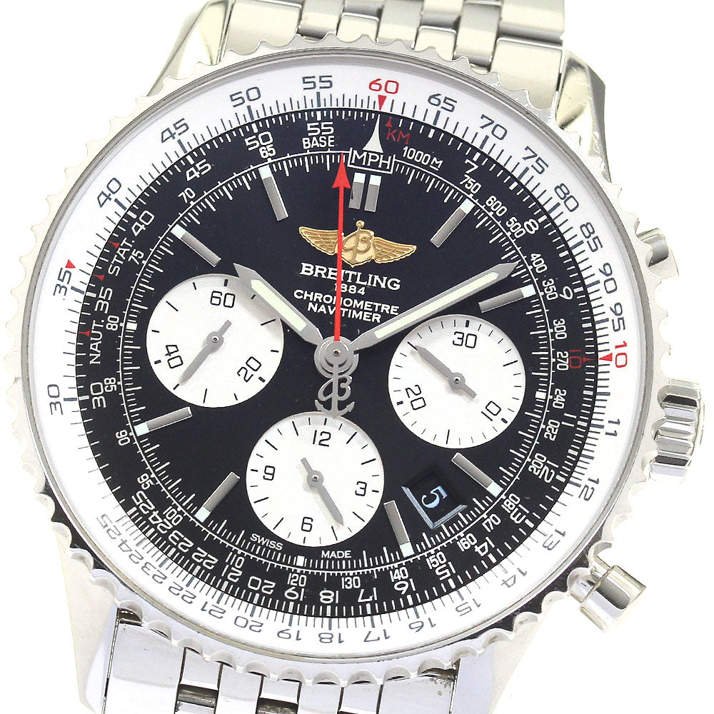 BREITLING Navitimer01 AB0120 Chronograph black Dial Automatic Men's Watch_797972