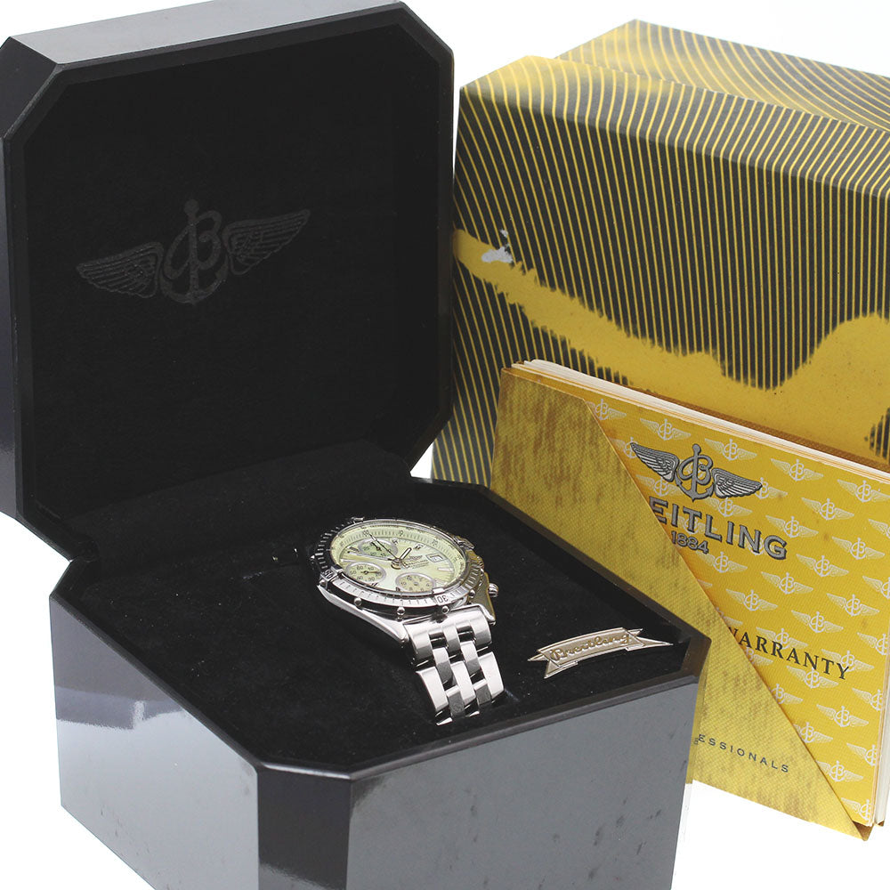 BREITLING Chronomat A13050.1 Chronograph Yellow shell Dial Automatic Men's Watch_798000