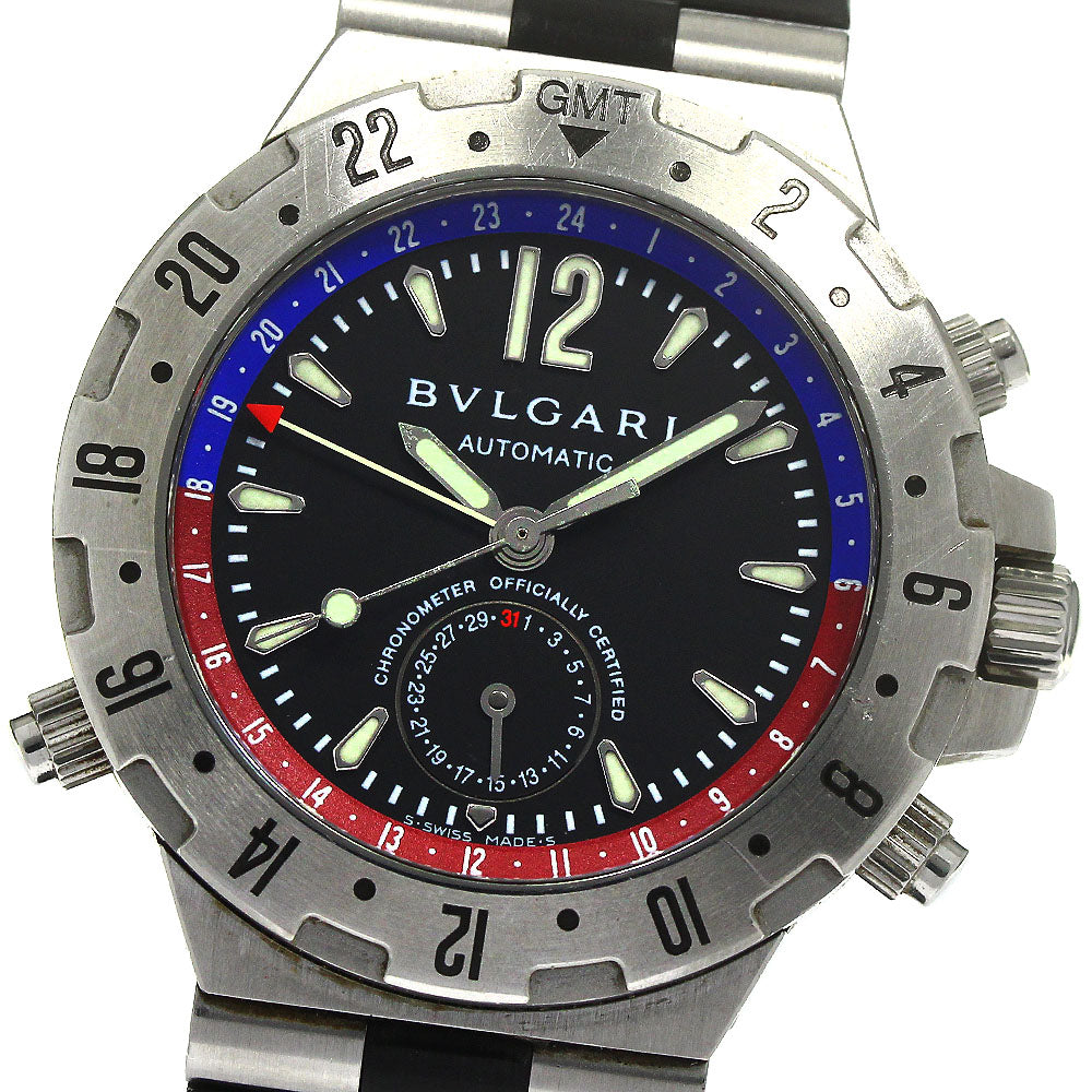 BVLGARI Diagono GMT40S GMT black Dial Automatic Men's Watch_798800