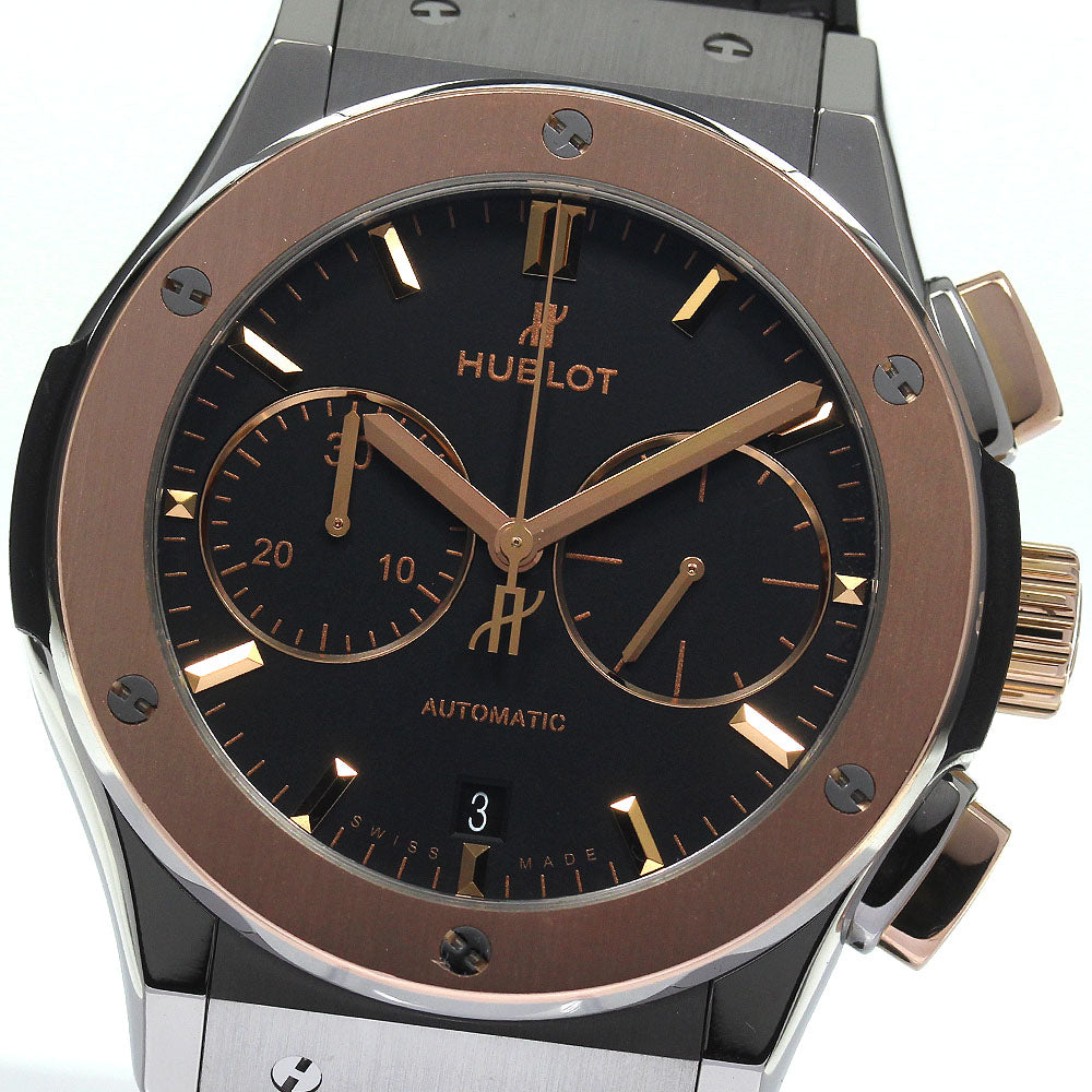 HUBLOT Classic Fusion Titanium 521.NO.1181.LR Chronograph black Dial Automatic Men's Watch_799384