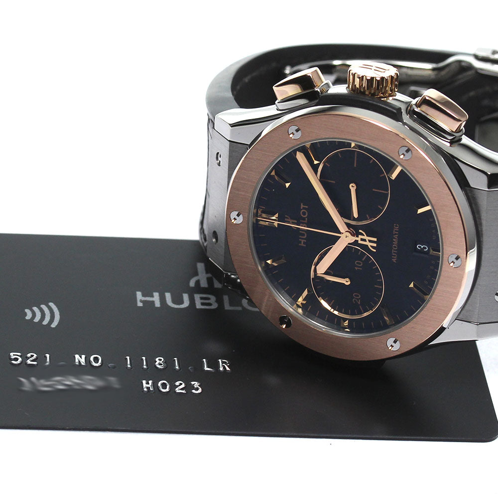 HUBLOT Classic Fusion Titanium 521.NO.1181.LR Chronograph black Dial Automatic Men's Watch_799384