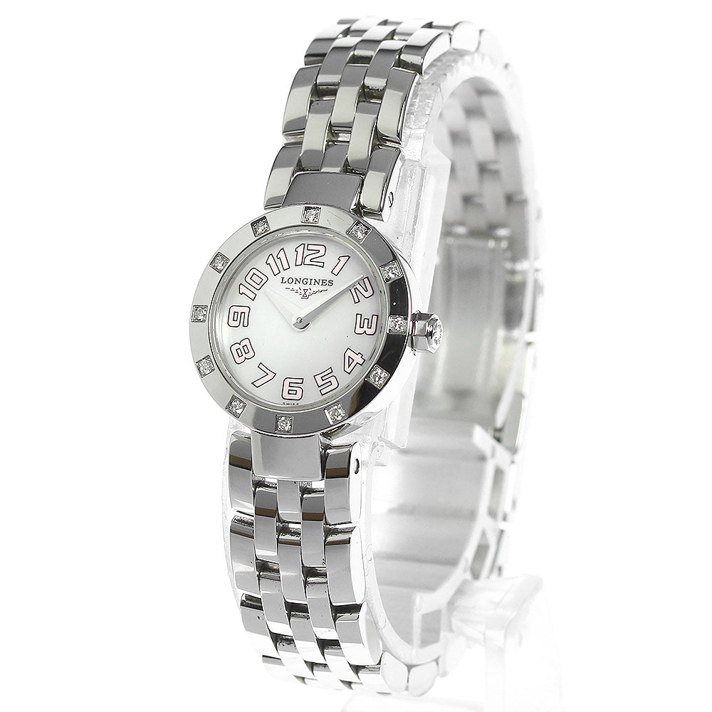LONGINES Dolcevita L5.174.0 Diamond bezel White shell Dial Quartz Ladies_799547
