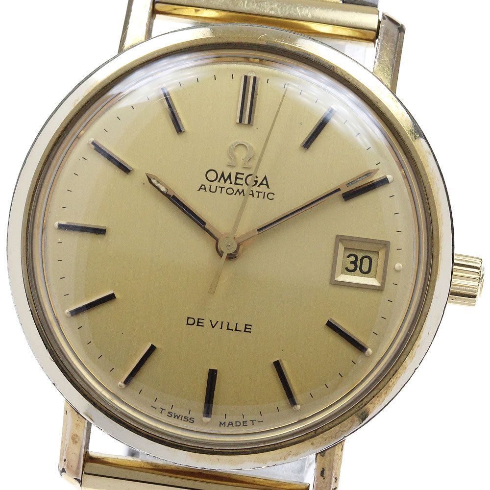OMEGA De Ville 166.0161 Date Cal.1012 Gold Dial Automatic Men's Watch_799610