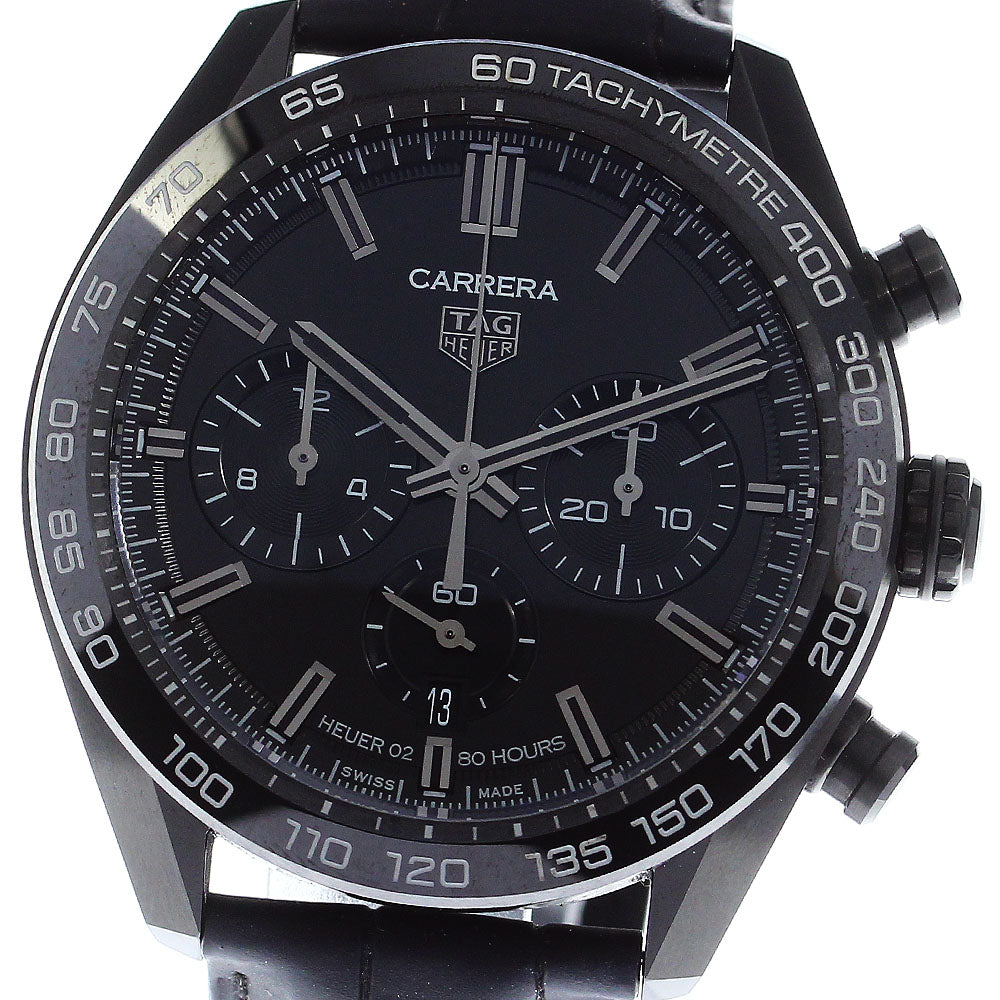 TAG HEUER Carrera Caliber Heuer 02 Japan Black Edition CBN2A1G Limited to 300 black Dial Automatic Men's Watch_799657