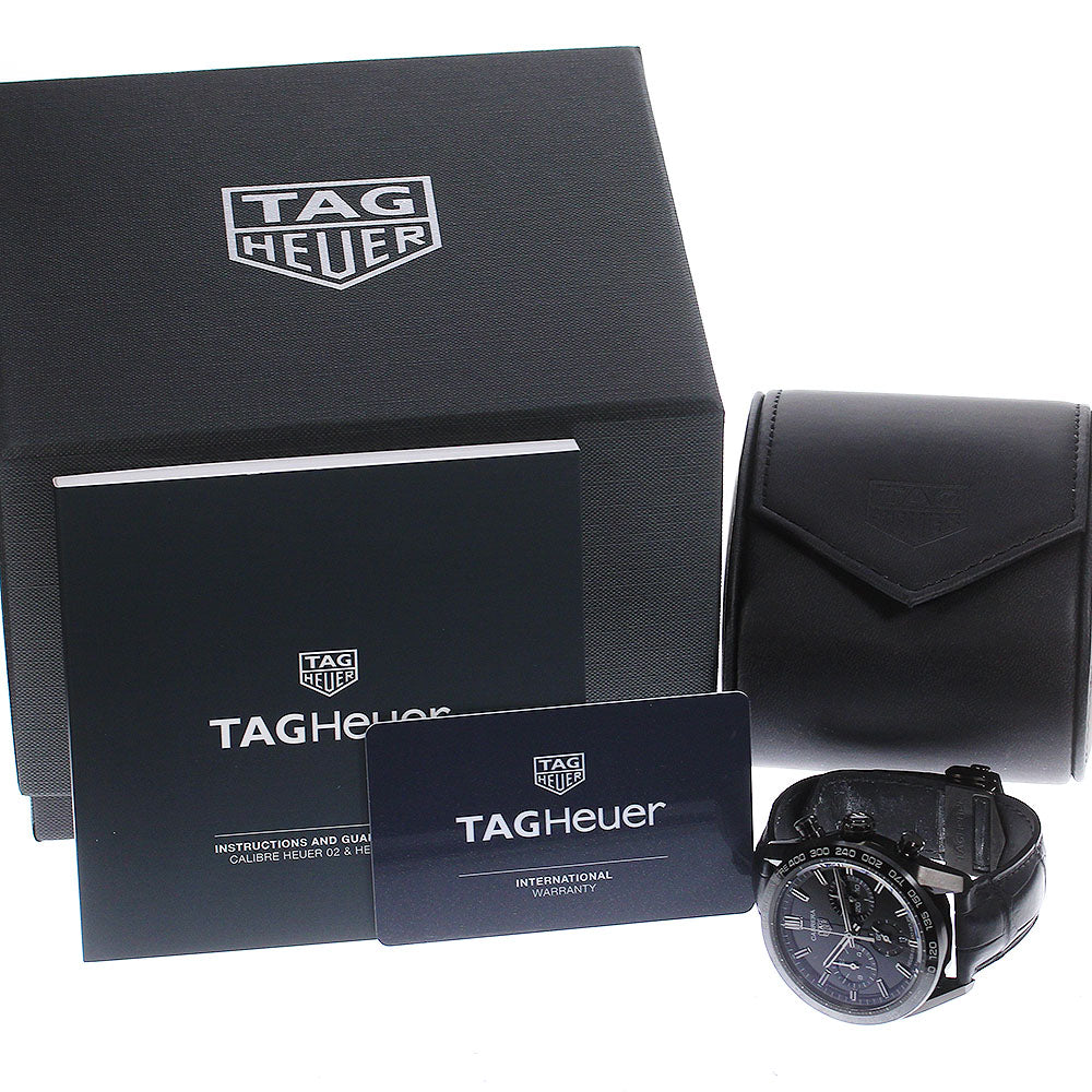 TAG HEUER Carrera Caliber Heuer 02 Japan Black Edition CBN2A1G Limited to 300 black Dial Automatic Men's Watch_799657