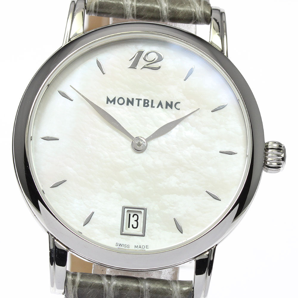 MONTBLANC Star classic 108766 Small seconds White shell Dial Quartz Men's Watch_799821