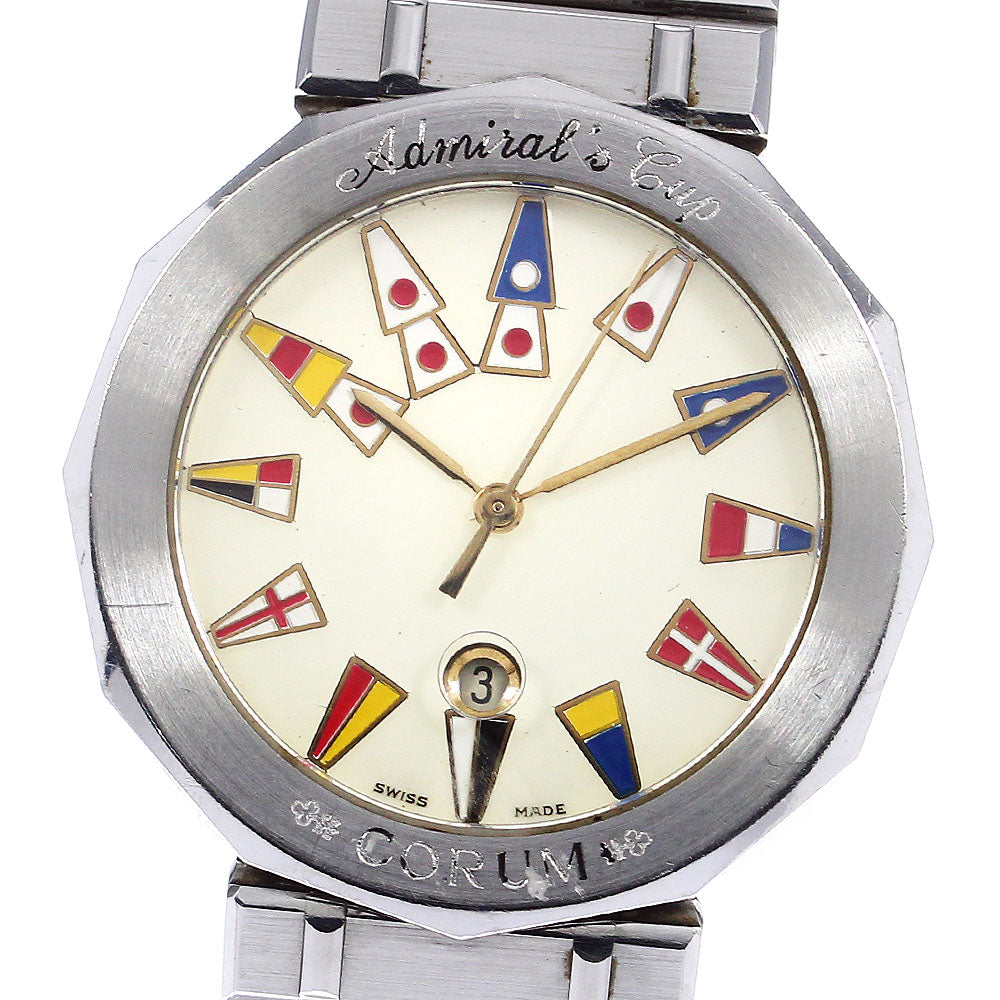 CORUM Admirals cup 39810V50 Date beige Dial Quartz Ladies Watch_799847