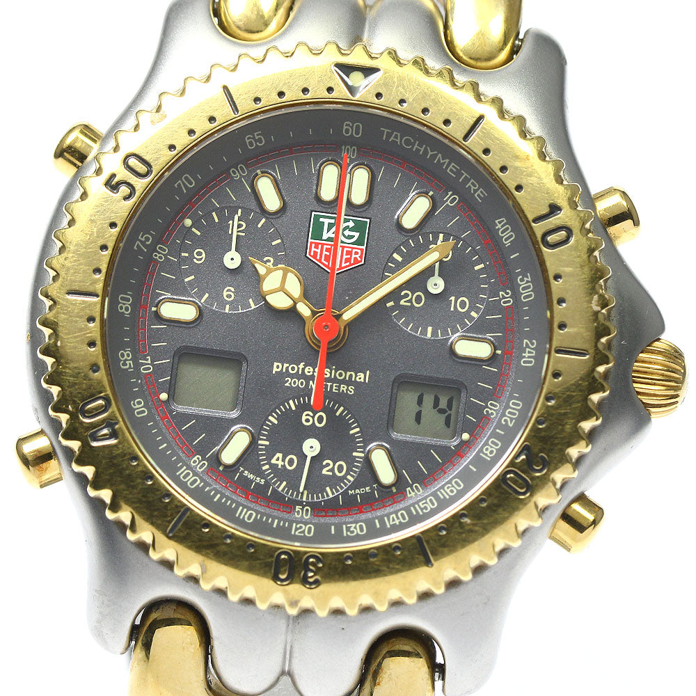 TAG HEUER S/el S25.206 Chronograph gray Dial Quartz Men's Watch_799947