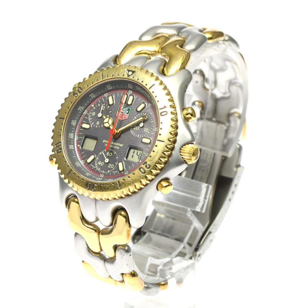 TAG HEUER S/el S25.206 Chronograph gray Dial Quartz Men's Watch_799947