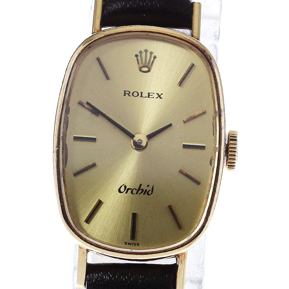 ROLEX Orchid K18YG Cal.1400 gold Dial Hand Winding Ladies Watch_800183