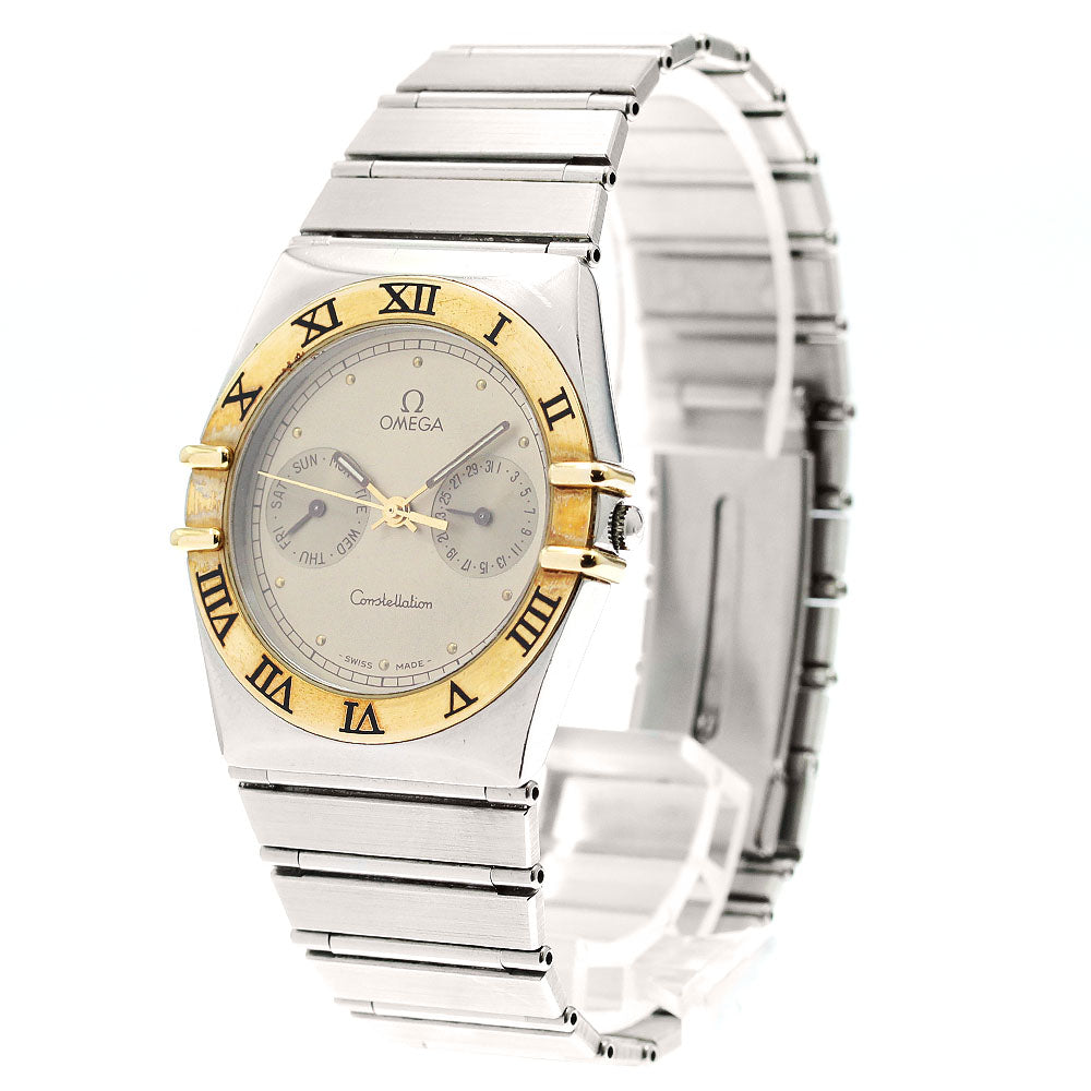 OMEGA Constellation Day date Gold Dial Quartz Men's Watch_800303